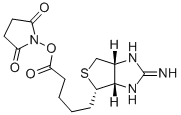 2-IMINOBIOTIN N-HYDROXYSUCCINIMIDE ESTER Struktur