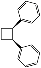 1β,2β-ジフェニルシクロブタン 化学構造式