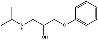 1-(异丙基氨基)-3-苯氧基-2-丙醇 结构式