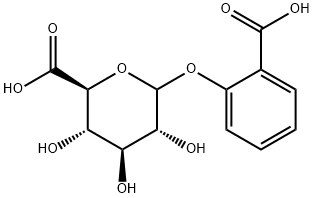 2-カルボキシフェニルβ-D-グルクロニド 化学構造式