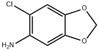 6-クロロ-1,3-ベンゾジオキソール-5-アミン 化学構造式