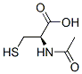 (2R)-2-acetamido-3-sulfanyl-propanoic acid Struktur