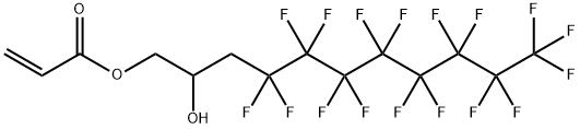 アクリル酸3-(パーフルオロオクチル)-2-ヒドロキシプロピル 化学構造式
