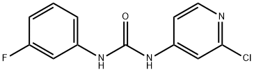 Urea, N-(2-chloro-4-pyridinyl)-N'-(3-fluorophenyl)- Structure