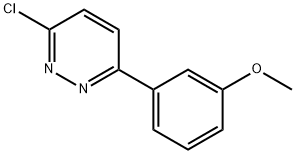 3-クロロ-6-(3-メトキシフェニル)ピリダジン 化学構造式