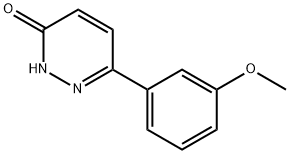 6-(3-Methoxyphenyl)pyridazin-3(2H)-one, 76970-15-5, 结构式