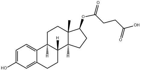 beta-雌二醇 17-半琥珀酸酯, 7698-93-3, 结构式
