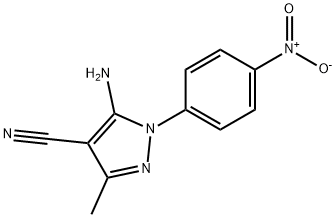 5-氨基-4-氰基-3-甲基-1-(4-硝基苯基)吡唑, 76982-31-5, 结构式