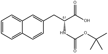 Boc-3-(2-萘基)-D-丙氨酸,76985-10-9,结构式
