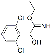Benzeneethanimidic  acid,  2,6-dichloro--alpha--hydroxy-,  ethyl  ester  (9CI) Struktur
