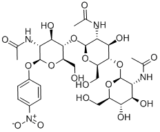 P-NITROPHENYL BETA-D-N,N',N''-TRIACETYLCHITOTRIOSE Structure