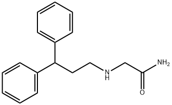2-[(3,3-DIPHENYLPROPYL)AMINO]ACETAMIDE HYDROCHLORIDE Struktur