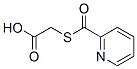 Acetic acid, [(2-pyridinylcarbonyl)thio]- (9CI) Struktur