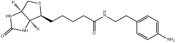 1H-Thieno[3,4-d]iMidazole-4-pentanaMide, N-[2-(4-aMinophenyl)ethyl]hexahydro-2-oxo-, (3aS,4S,6aR)- 化学構造式