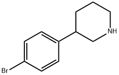 Piperidine, 3-(4-bromophenyl)- Struktur