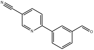 3-(3-Cyanopyridin-2-yl)benzaldehyde Structure