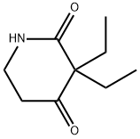 3,3-二乙基哌啶-2,4-二酮,77-03-2,结构式