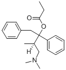 プロピオン酸3-(ジメチルアミノ)-2-メチル-1-フェニル-1-ベンジルプロピル 化学構造式