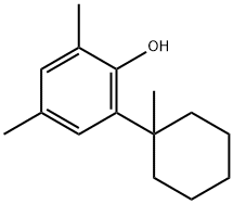 2,4-ジメチル-6-(1-メチルシクロヘキシル)フェノール 化学構造式