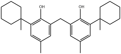 BIS[2-HYDROXY-5-METHYL-3-(1-METHYLCYCLOHEXYL)PHENYL]METHANE Structure