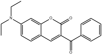 3-BENZOYL-7-DIETHYLAMINOCOUMARIN Struktur