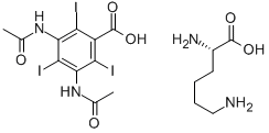 泛影酸赖氨酸盐,77035-55-3,结构式