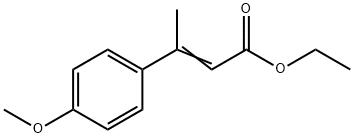 3-(4-メトキシフェニル)-2-ブテン酸エチル 化学構造式