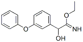 Benzeneethanimidic  acid,  -alpha--hydroxy-3-phenoxy-,  ethyl  ester  (9CI) 结构式
