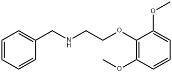 N-ベンジル-2-(2,6-ジメトキシフェノキシ)エタンアミン HYDROCHLORIDE 化学構造式