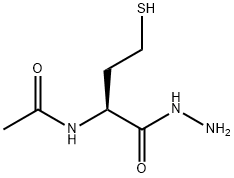 2-ACETAMIDO-4-MERCAPTOBUTANOIC ACID HYDRAZIDE Struktur