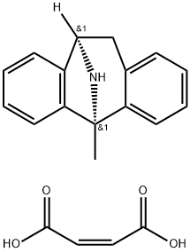 (+)-MK 801 顺丁烯二酸盐, 77086-22-7, 结构式