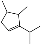 1-イソプロピル-4,5-ジメチルシクロペンテン 化学構造式