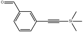 3-[2-(トリメチルシリル)エチニル]ベンズアルデヒド 化学構造式
