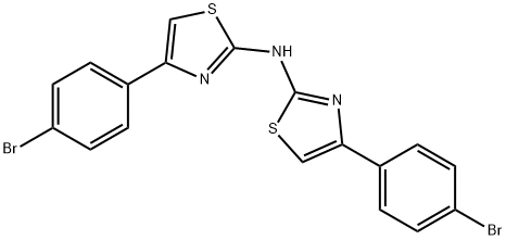 4-(4-bromophenyl)-N-[4-(4-bromophenyl)-1,3-thiazol-2-yl]-1,3-thiazol-2 -amine Struktur