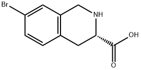 L-7-BROMO-1,2,3,4-TETRAHYDROISOQUINOLINE-3-CARBOXYLIC ACID Struktur