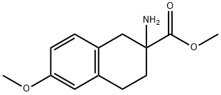 2-AMINO-6-METHOXY-1,2,3,4-TETRAHYDRO-NAPHTHALENE-2-CARBOXYLIC ACID METHYL ESTER Structure