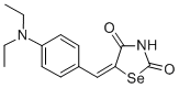 Selenazolidine-2,4-dione, 5-((4-diethylaminophenyl)methylene)- Struktur