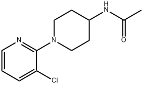 4-乙酰胺基-1-[(3-氯-2-吡啶基)]哌啶,77145-34-7,结构式
