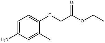 Acetic acid, (4-amino-2-methylphenoxy)-, ethyl ester (9CI) Struktur