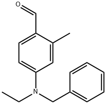 2-メチル-4-（N-エチル-N-ベンジル）アミノベンズアルデヒド 化学構造式