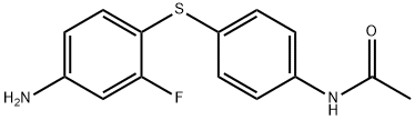 N-[4-[(4-Amino-2-fluorophenyl)thio]phenyl]acetamide Struktur