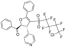 ((2S,3R)-4-(4-CHLORO-1,1,2,2,3,3,4,4-OCTAFLUOROBUTYLSULFONYL)-5-PHENYL-3-(PYRIDIN-4-YL)-2,3-DIHYDROFURAN-2-YL)(PHENYL)METHANONE Structure
