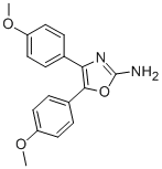 4,5-BIS-(4-METHOXY-PHENYL)-OXAZOL-2-YLAMINE Structure