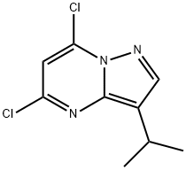 5,7-二氯-3-异丙基吡唑并[1,5-A]嘧啶,771510-32-8,结构式