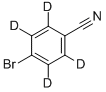 4-溴苯腈-D4, 771534-56-6, 结构式