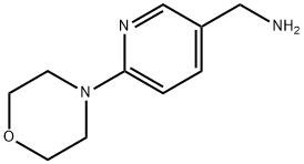 [6-(4-モルホリニル)-3-ピリジニル]メタンアミン 化学構造式