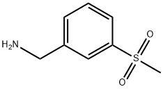 3-(メチルスルホニル)ベンジルアミン 化学構造式