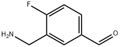 Benzaldehyde, 3-(aminomethyl)-4-fluoro- (9CI) Structure