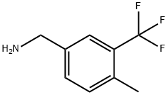 4-メチル-3-(トリフルオロメチル)ベンジルアミン 化学構造式