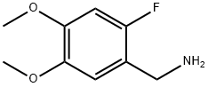 Benzenemethanamine, 2-fluoro-4,5-dimethoxy- (9CI) Struktur